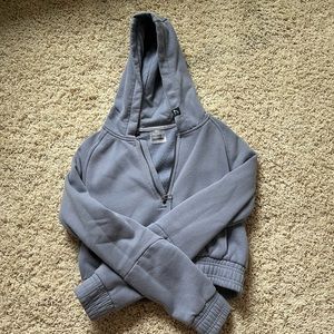 Gymshark blue cropped hoodie